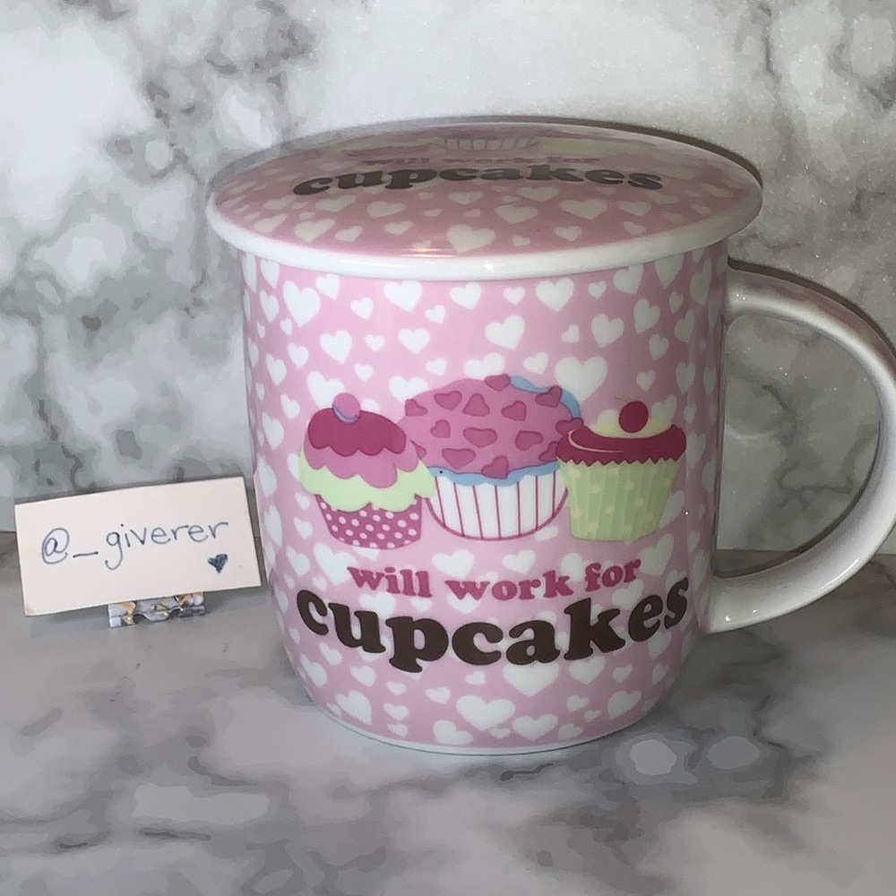 Will Work For Cupcakes Mug with Cover